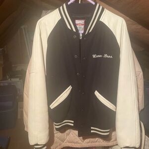 Warner Bros. Black and White Leather Jacket